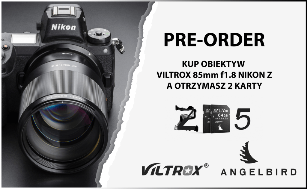 PREORDER Viltrox 85mm f1.8 Nikon Z + Angelbird Match Pack
