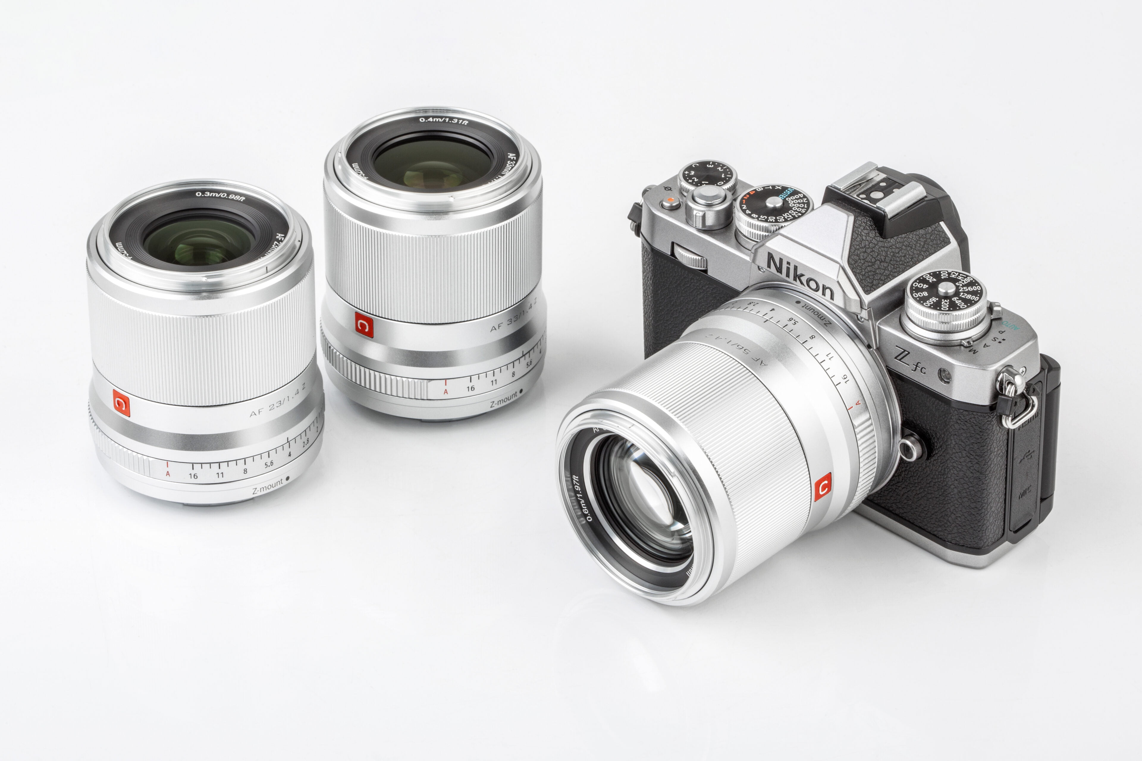 VILTROX 23mm, 33mm i 56mm f/1.4 Nikon Z (srebrna wersja)