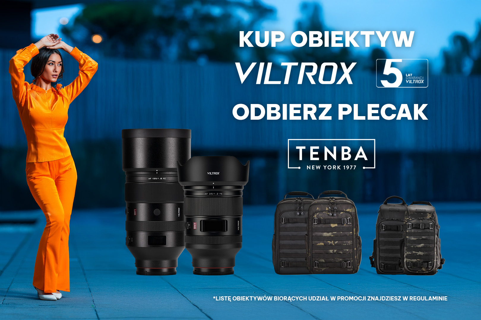 Promocja „Kup Obiektyw Viltrox i odbierz plecak Tenba”