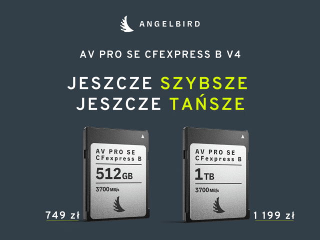 Angelbird AV PRO SE CFexpress B V4.0 – jeszcze szybsze, jeszcze tańsze!