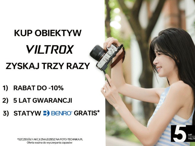 Promocja „Kup Obiektyw Viltrox i odbierz statyw Benro”