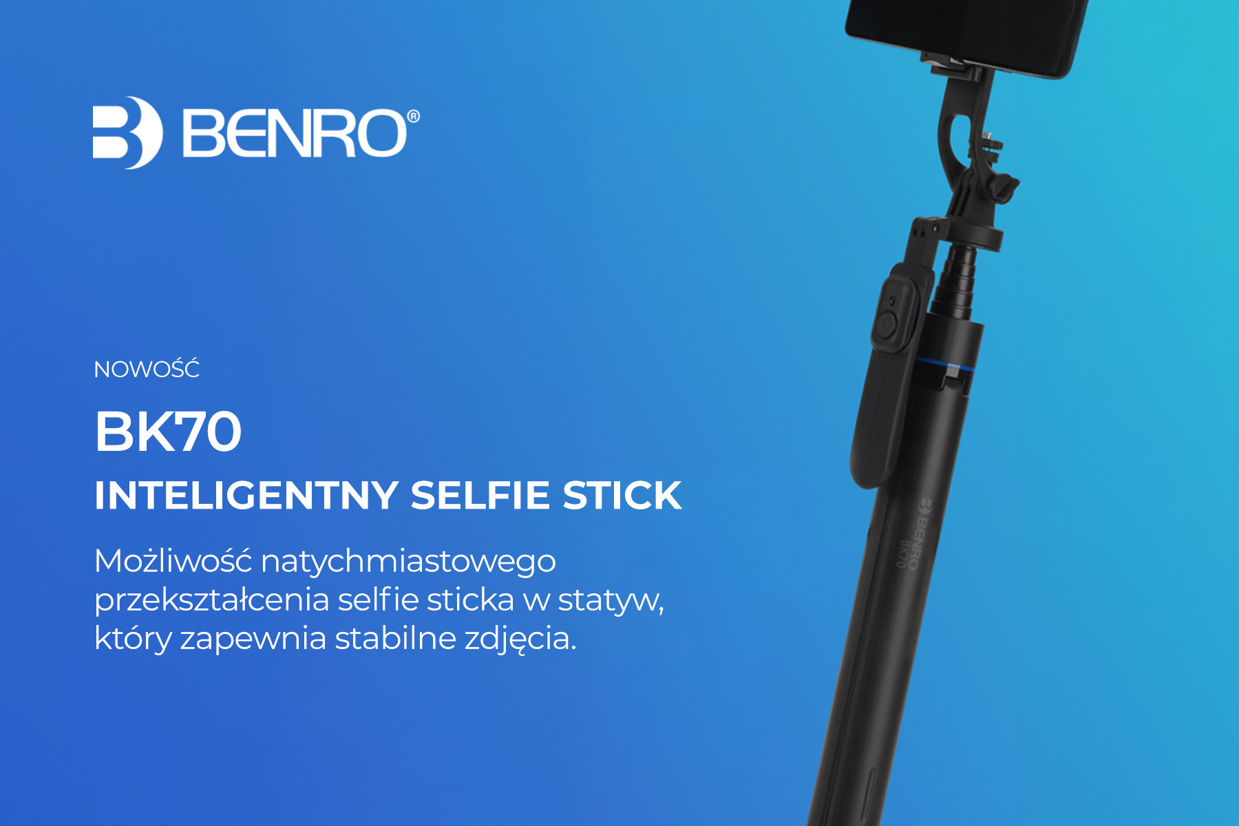 Benro | Nowość | Selfie Stick BK70