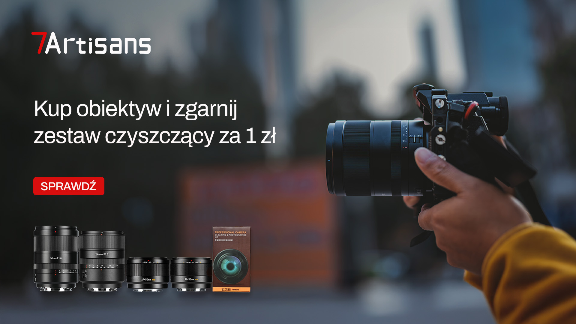 Promocja „Kup obiektyw 7Artisans i zgarnij zestaw czyszczący za 1 zł”