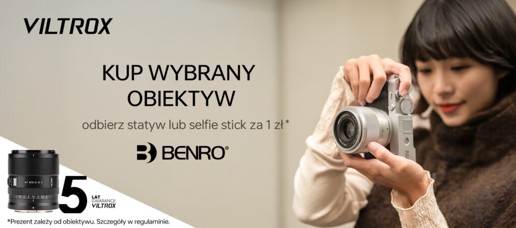 Promocja Viltrox Benro statyw