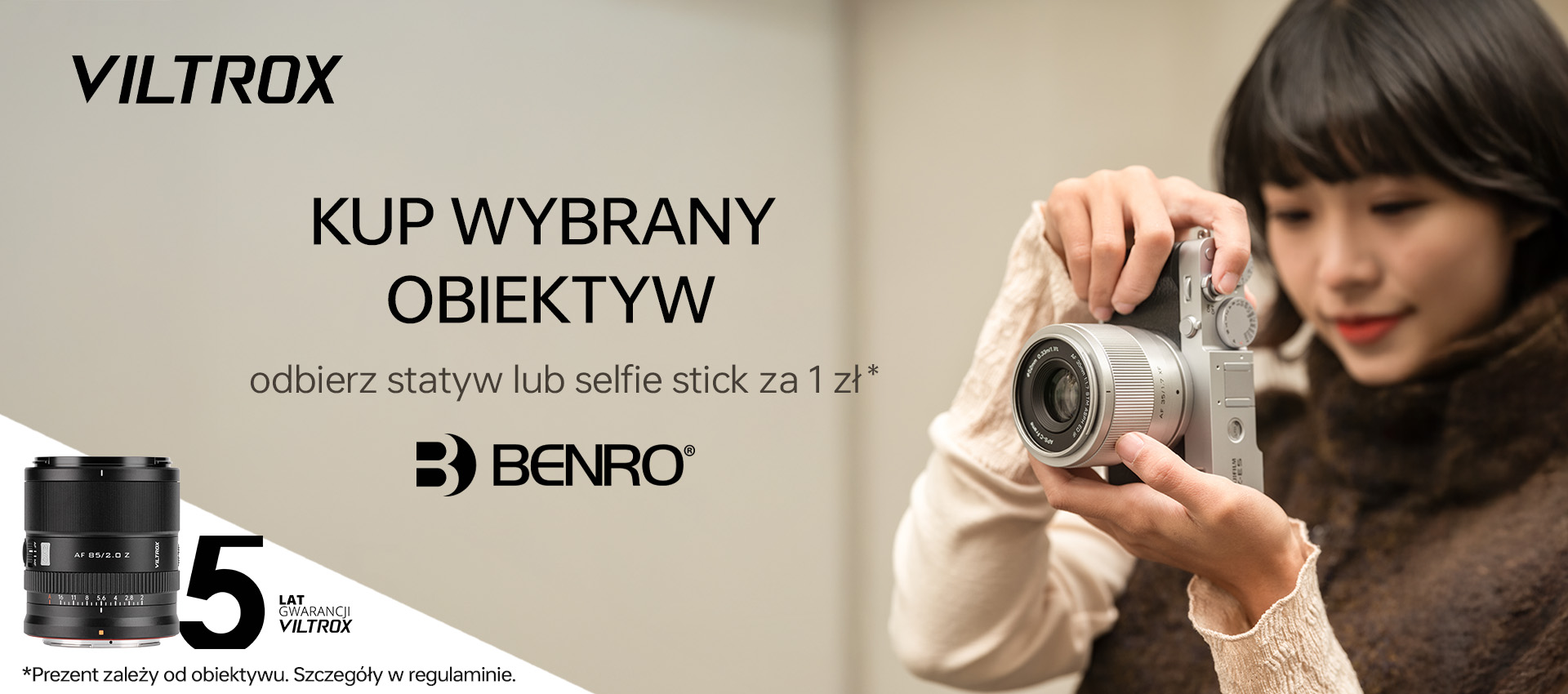 Promocja „Kup obiektyw Viltrox i odbierz prezent Benro”